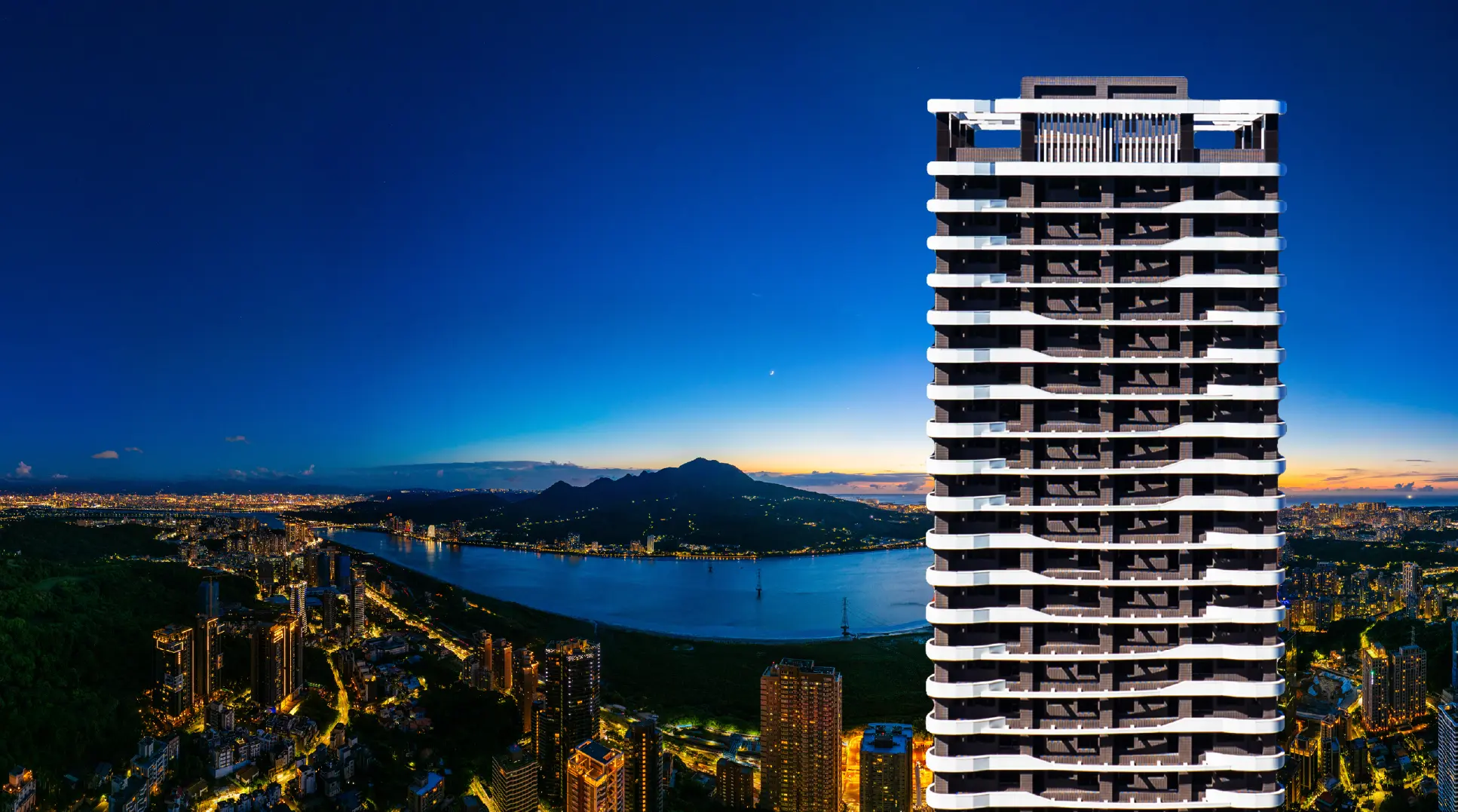 岳泰峰碩-外觀夜景